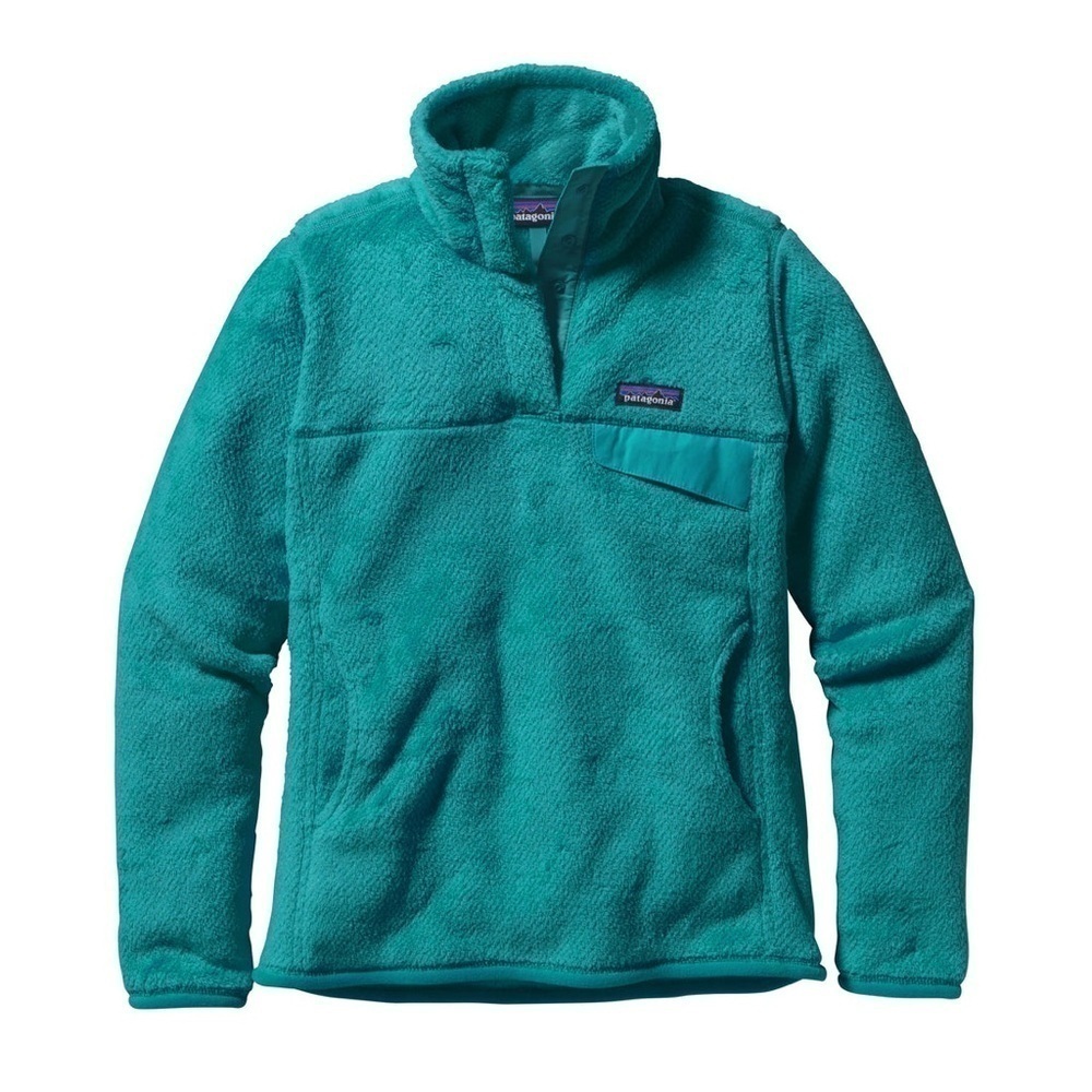 Patagonia women’s Re-Tool Snap T Fleece Pullover Teal Blue Size Small